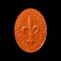 Medieval Silver Vesica-Shaped Seal Matrix of Agnes Daughter of Adam of Walpole