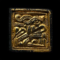 Anglo-Saxon Gilt Bronze Complex Animal Harness Mount