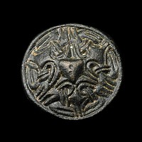 Anglo-Scandinavian Viking Bronze Borre Style Disc Brooch