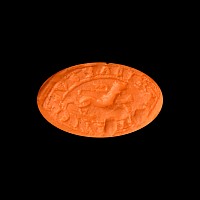 Medieval Bronze Vesica-Shaped Seal Matrix of William