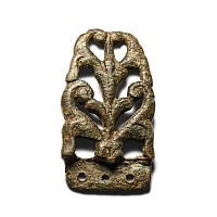 Anglo-Scandinavian Viking Bronze Openwork Strap End