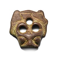 Anglo-Scandinavian Viking Bronze Bear's Head Stirrup Strap Decoration