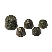 Medieval Bronze Beehive Thimble Collection