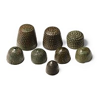 Medieval Bronze Beehive Thimble Collection