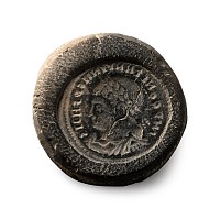 Roman Terracotta Forger's Mould for a Constantine Coin
