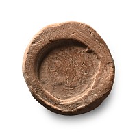 Roman Terracotta Forger's Mould for a Constantine Coin