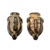 Post Medieval Bronze Musket Shot Mould Pair
