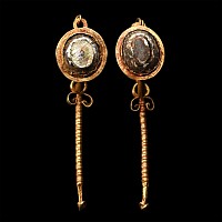 Roman Gold Earring Pair