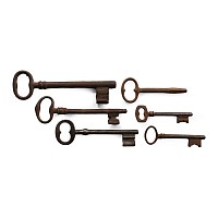 Post Medieval Iron Door Key Group
