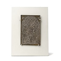 Medieval Silver Plaque Depicting Presentation Scene