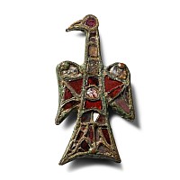 Visigothic Bronze Eagle Pendant with Garnets