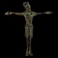 Medieval Bronze Corpus Christi Crucifix