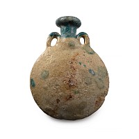 Parthian Blue Glazed Flask