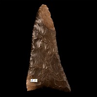 Egyptian Knapped Stone Fish-Tailed Knife