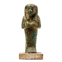 Egyptian Blue Faience Shabti of Pa-Ka