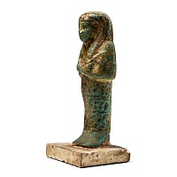 Egyptian Blue Faience Shabti of Pa-Ka