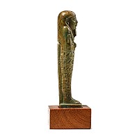 Egyptian Green Glazed Faience Shabti of Wedjahor