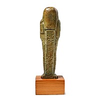 Egyptian Green Glazed Faience Shabti of Wedjahor