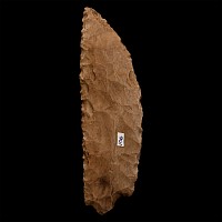 Egyptian Stone Age Knapped Honey-Coloured Flint Knife