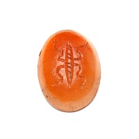 Roman Carnelian Gemstone with Thunderbolt