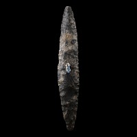 Danish Type 1a Stone Age Knapped Flint Lanceolate Dagger