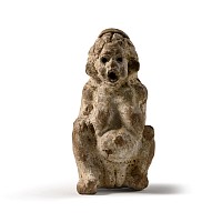 Egyptian Libation Vessel in the Form of a Squatting Woman