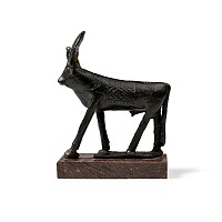Egyptian Bronze Votive Apis Bull Statue