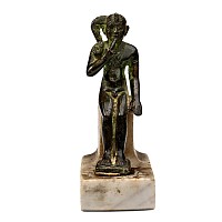 Egyptian Bronze Statuette of Harpocrates