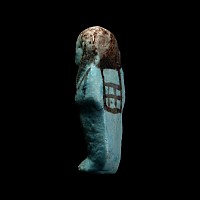 Egyptian Blue Glazed Shabti of Iset-em-khebit