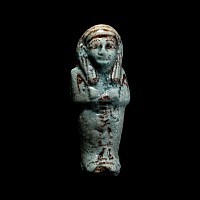 Egyptian Blue Glazed Shabti of Payefadjer