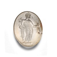 Roman Chalcedony Gemstone with Mercury