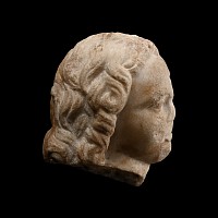 Roman Marble Head of Eros