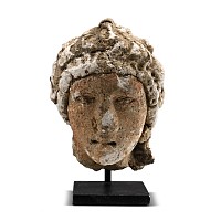 Hellenistic Stucco Head of a Woman