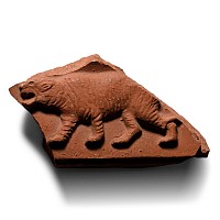 Roman Terracotta Sigillata Fragment with Tiger