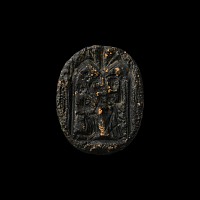 Medieval Bronze Seal Matrix with Madonna and Child