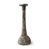 Roman Iridescent Glass Unguentarium
