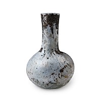 Roman Glass Ampulla with Blue Iridescence