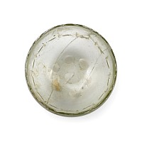 Roman Translucent Glass Bowl with Wheel-Cut Design