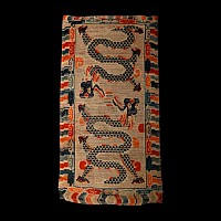 Tibetan Woven Wool Dragon Rug