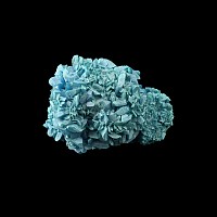 Turquoise Blue Crystal Display Specimen with Cobalt Blue Crystals Inside