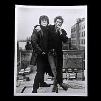 Mick Jagger and Keith Richards of Rolling Stones ’Voodoo Lounge Rooftop Portrait’ Press Photograph by Sante D'Orazio