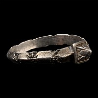 Medieval Amuletic Silver Ring with the Names of the Magi