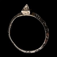 Medieval Amuletic Silver Ring with the Names of the Magi