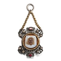 Sardonyx Cameo of Veronica’s Veil in an Eighteenth-Century Pendant