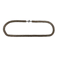 Long Russian Silver-Gilt Filigree Chain