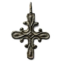 Byzantine Bronze Cross Pendant