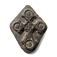 Byzantine Bronze Cross Pendant Repousse Matrix
