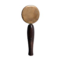 Egyptian Bronze Mirror with Wooden Handle