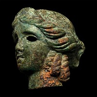 Roman Bronze Head of the Goddess Juno