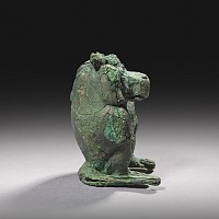 Large Egyptian Bronze Figure of Thoth